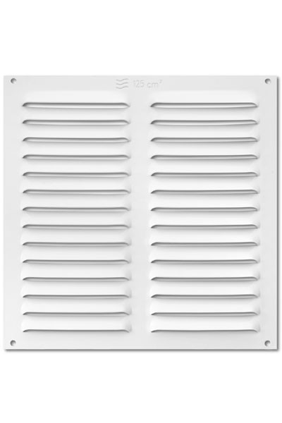 Rejilla aluminio adhesiva 200x200 mm / blanco