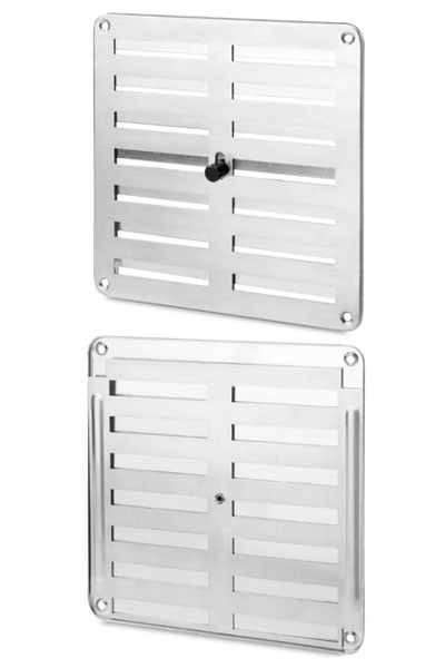 Rejilla alumino regulable 170x170 mm / natural