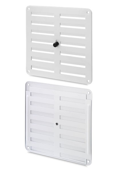 Rejilla aluminio regulable 170x170 mm / blanco