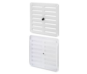 Rejilla aluminio regulable 170x170 mm / blanco