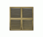 Rejilla  aluminio 300x300 mm / bronce