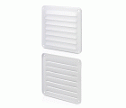 Rejilla aluminio 150x150 mm con marco / blanco