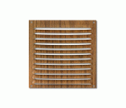 Rejilla  aluminio 170x170 mm / madera oscura