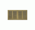 Rejilla  aluminio 200x400 mm / bronce