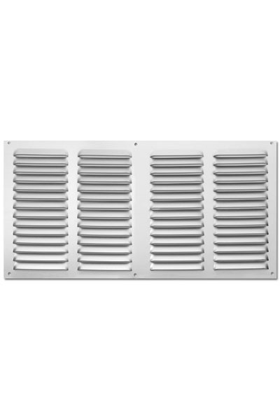 Rejilla  aluminio 200x400 mm / plata