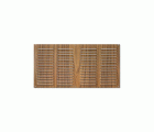 Rejilla  aluminio 200x400 mm / madera oscura