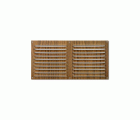 Rejilla  aluminio 150x300 mm / madera oscura