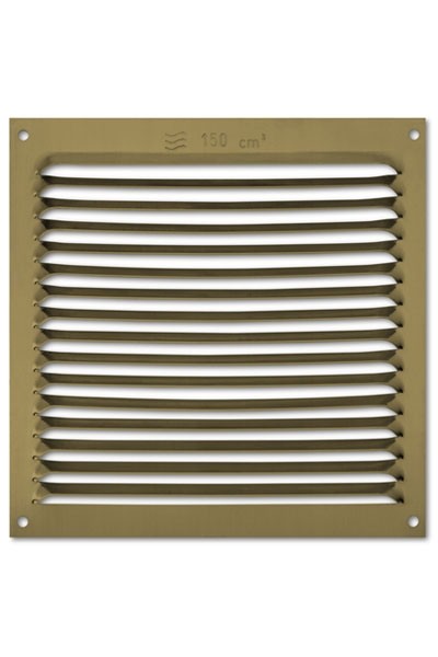 Rejilla  aluminio 170x170 mm / bronce