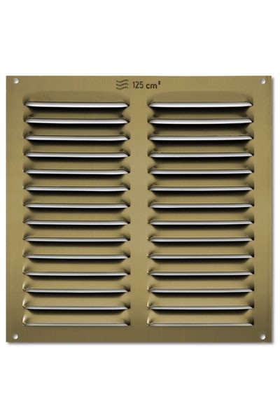 Rejilla  aluminio 200x200 mm / bronce