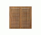 Rejilla  aluminio 200x200 mm / madera oscura