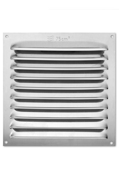 Rejilla  aluminio 150x150 mm / natural