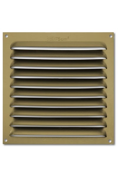 Rejilla  aluminio 150x150 mm / bronce