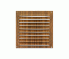 Rejilla  aluminio 150x150 mm / madera oscura