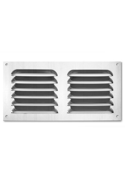 Rejilla  aluminio 100x200 mm / natural