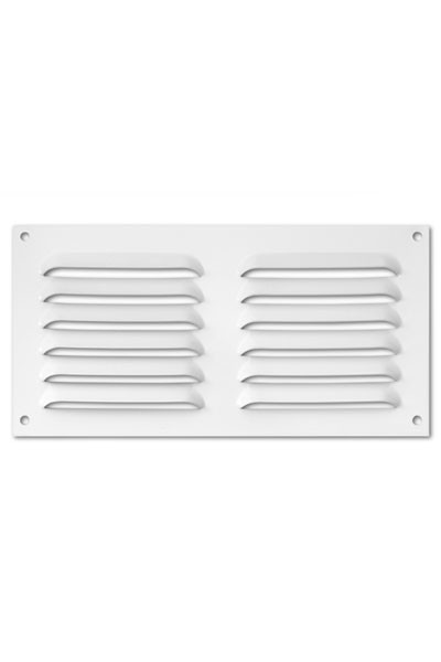 Rejilla  aluminio 100x200 mm / blanco