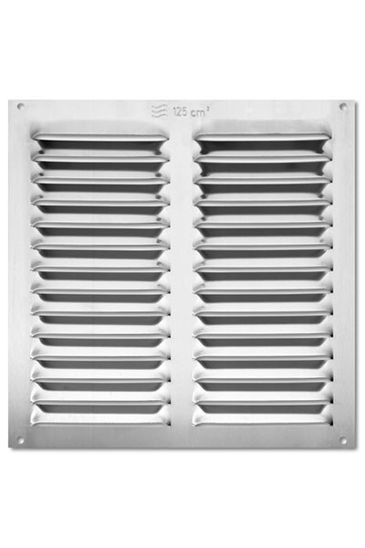 Rejilla  aluminio 200x200 mm / natural