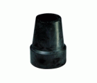 Contera exterior goma Ø 21mm. con arandela para muletas / negro