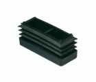 Contera interior rectangular 40x60 mm / negro