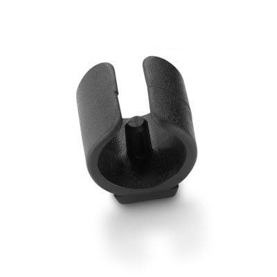 Contera abrazadera circular Ø 22-25 mm / negro