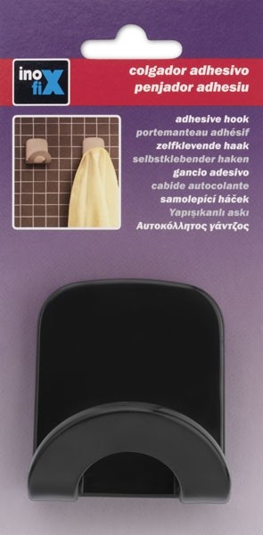 Colgador adhesivo arco / gris