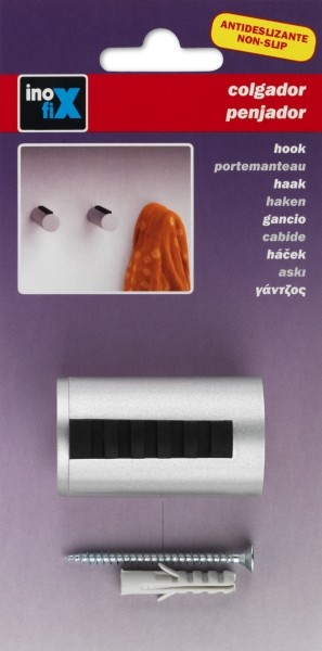 Colgador cilíndrico / cromo mate