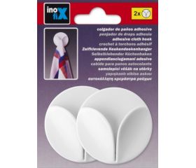 Colgador paños cocina adhesivo / blanco