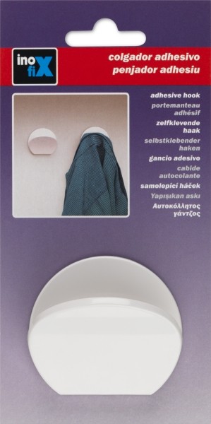 Colgador adhesivo / blanco