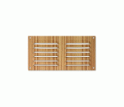 Rejilla  aluminio 100x200 mm / madera clara