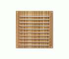 Rejilla  aluminio 150x150 mm / madera clara