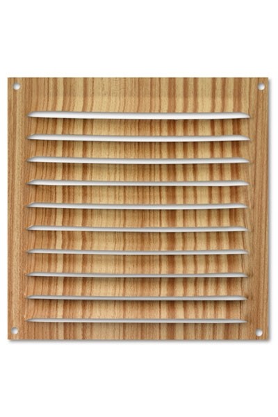 Rejilla  aluminio 150x150 mm / madera clara
