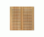 Rejilla  aluminio 200x200 mm / madera clara