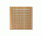 Rejilla  aluminio 170x170 mm / madera clara