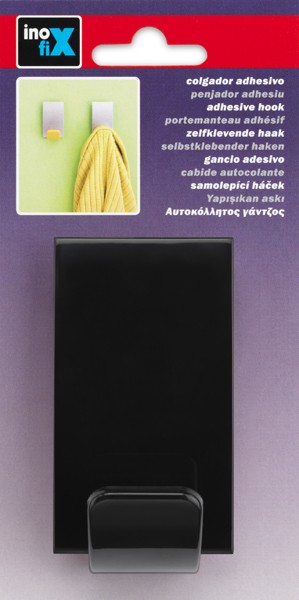 Colgador adhesivo / negro