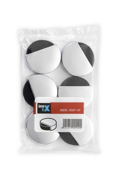 Tope adhesivo silencioso / cromado