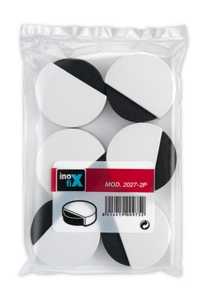 Tope adhesivo silencioso / blanco