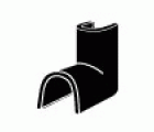 Enlace cóncavo para cablefix 2201 / negro
