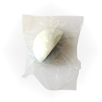 Tope de puerta metálico adhesivo / blanco