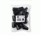 Contera redonda exterior goma Ø 10 mm / negro
