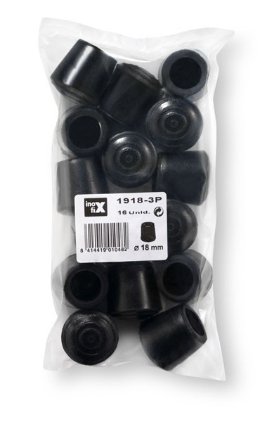 Contera exterior goma Ø 18 mm / negro