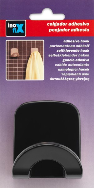 Colgador adhesivo arco / negro