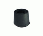 Contera redonda exterior goma Ø 10 mm / negro