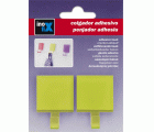 Colgador adhesivo semitransparente / verde