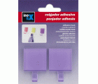 Colgador adhesivo semitransparente / violeta