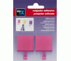 Colgador adhesivo semitransparente / rosa