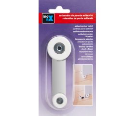 Tope retenedor giratorio metálico / blanco