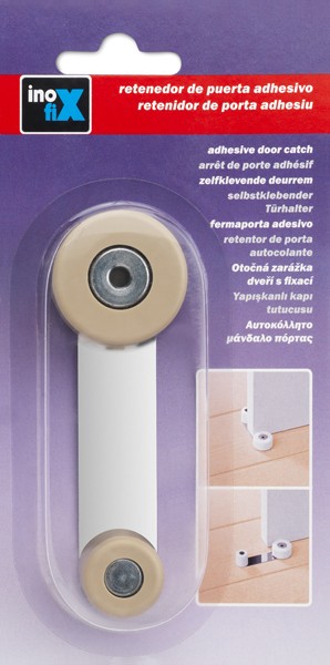 Tope retenedor giratorio metálico / beige