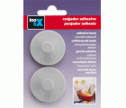 Colgador adhesivo circular / gris claro