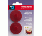 Colgador adhesivo circular / rojo oscuro