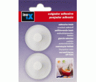 Colgador adhesivo circular / blanco