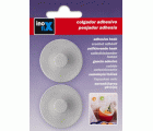 Colgador adhesivo circular / cromo mate